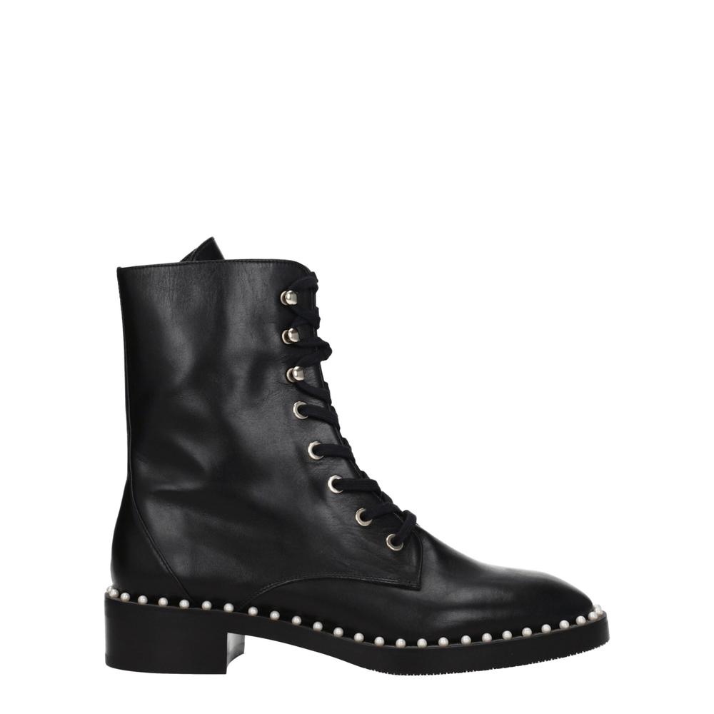 Beaded Leather Ankle Boots with Lace-Up Closure Wo - Size 4 - Stuart Weitzman - Modalova
