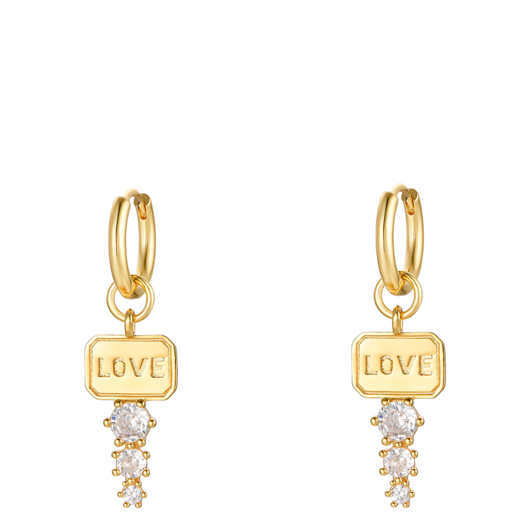 18K Gold Plated Double Glam Earrings