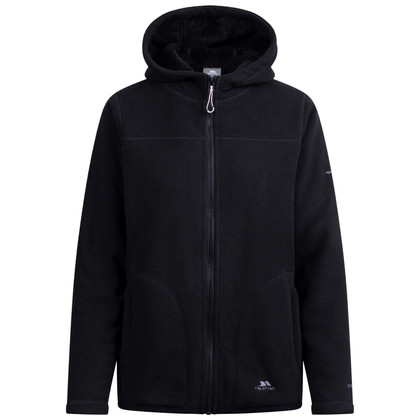 Trespass Women's  Fleece Jacket Backstay Polyester Black in Size L, BrandAlley