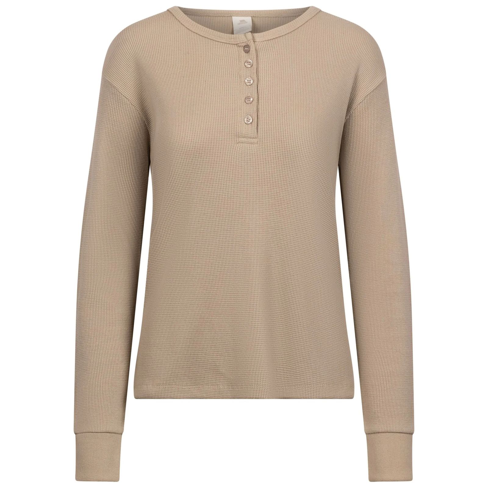 Trespass Women's   Beige Top Morvenna Cotton Soft Stone in Size S, BrandAlley