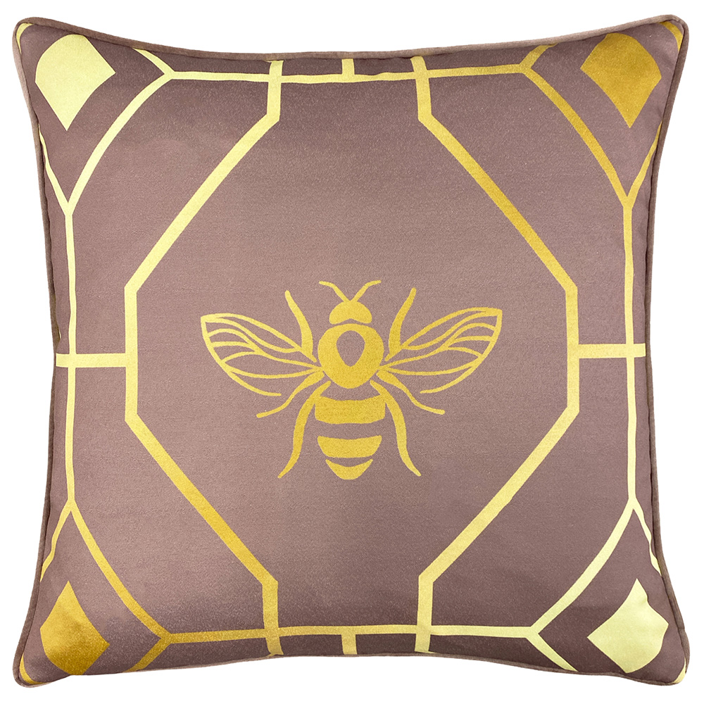 furn.  Furn.  Pink Bee Deco Geometric 43 X 43Cm Feather Cushion Blush in Size 43, BrandAlley