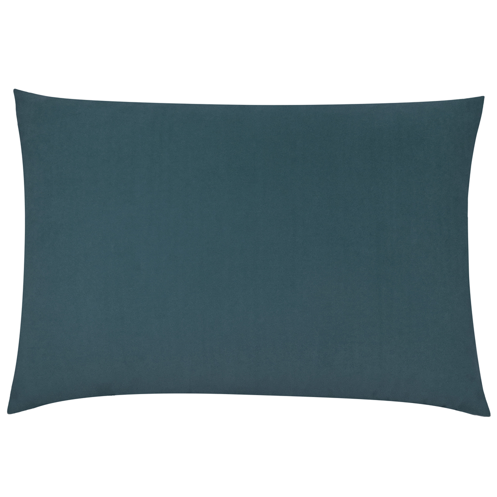 furn.  Furn.  Blue Contra Velvet 60 X 40Cm Feather Rich Cushion in Size 40cm, BrandAlley
