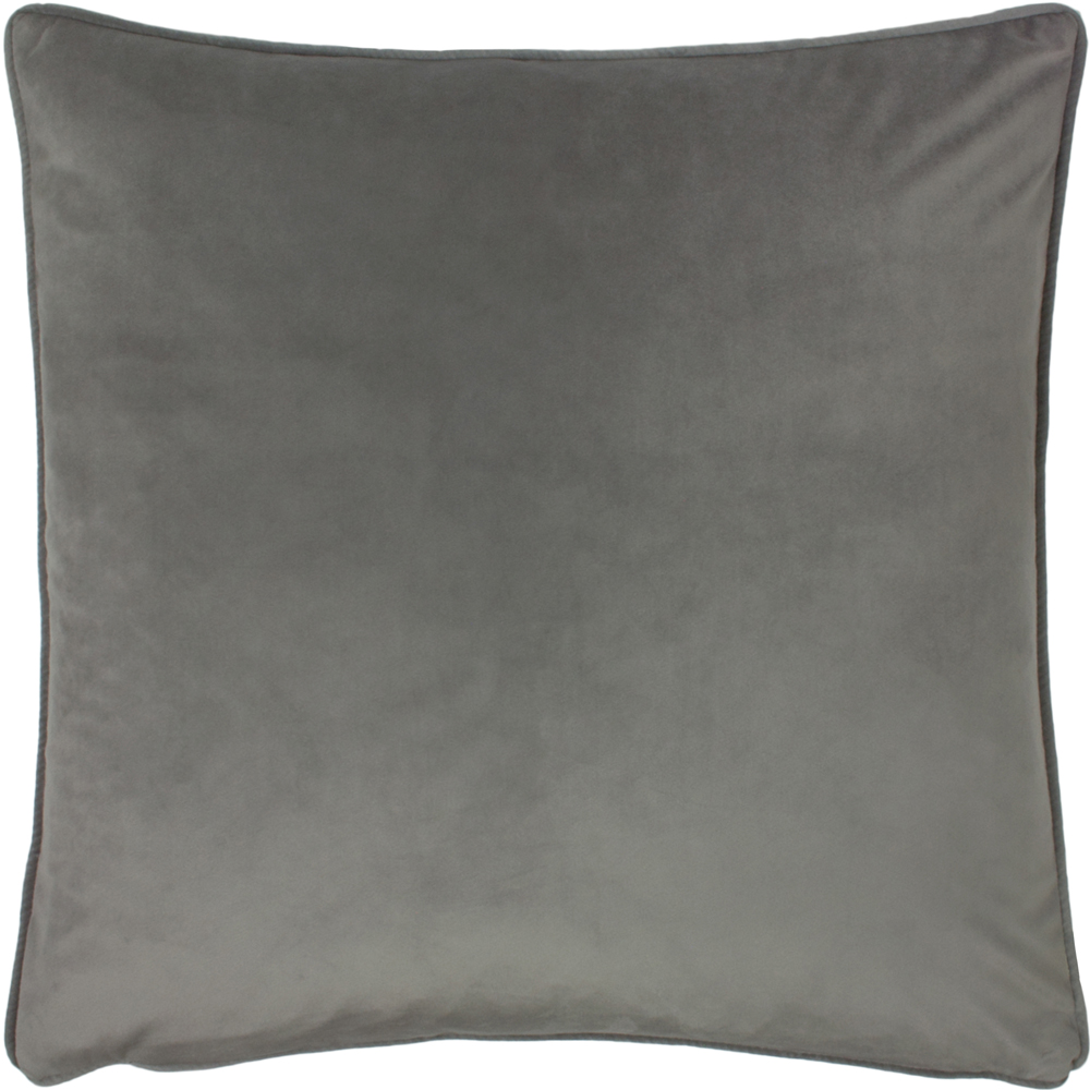 Evans Lichfield    Silver Opulence Soft Velvet 55 X 55Cm Cushion Steel in Size 55cm, BrandAlley