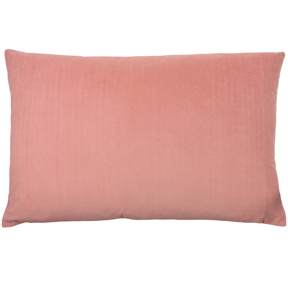 furn.  furn. Contra Velvet 60 x 40cm Feather Rich Cushion Blush in Size 40cm, BrandAlley