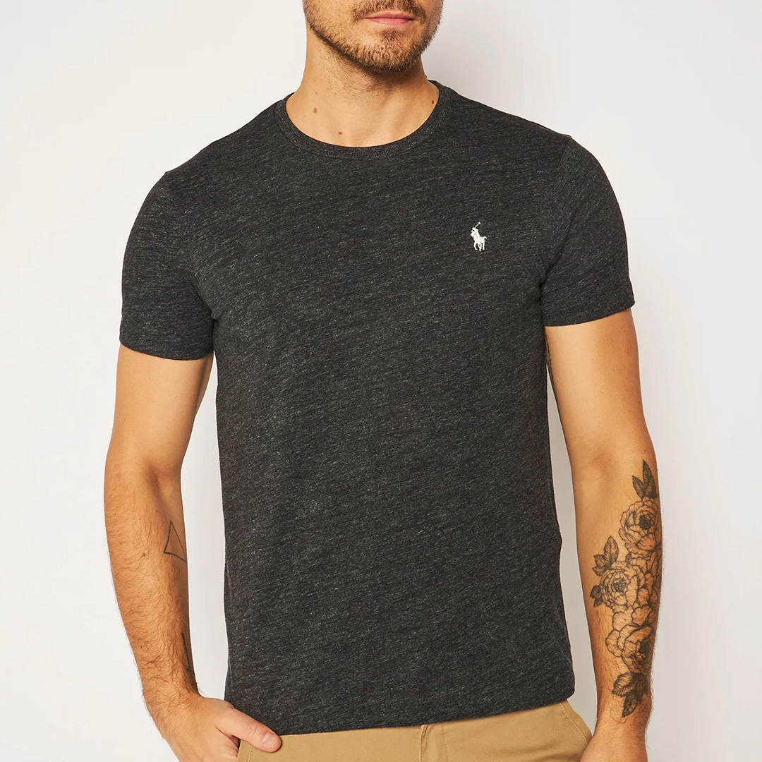 Black Marl Custom Slim Fit T-Shirt Black Marl Custom Slim Fit T-Shirt