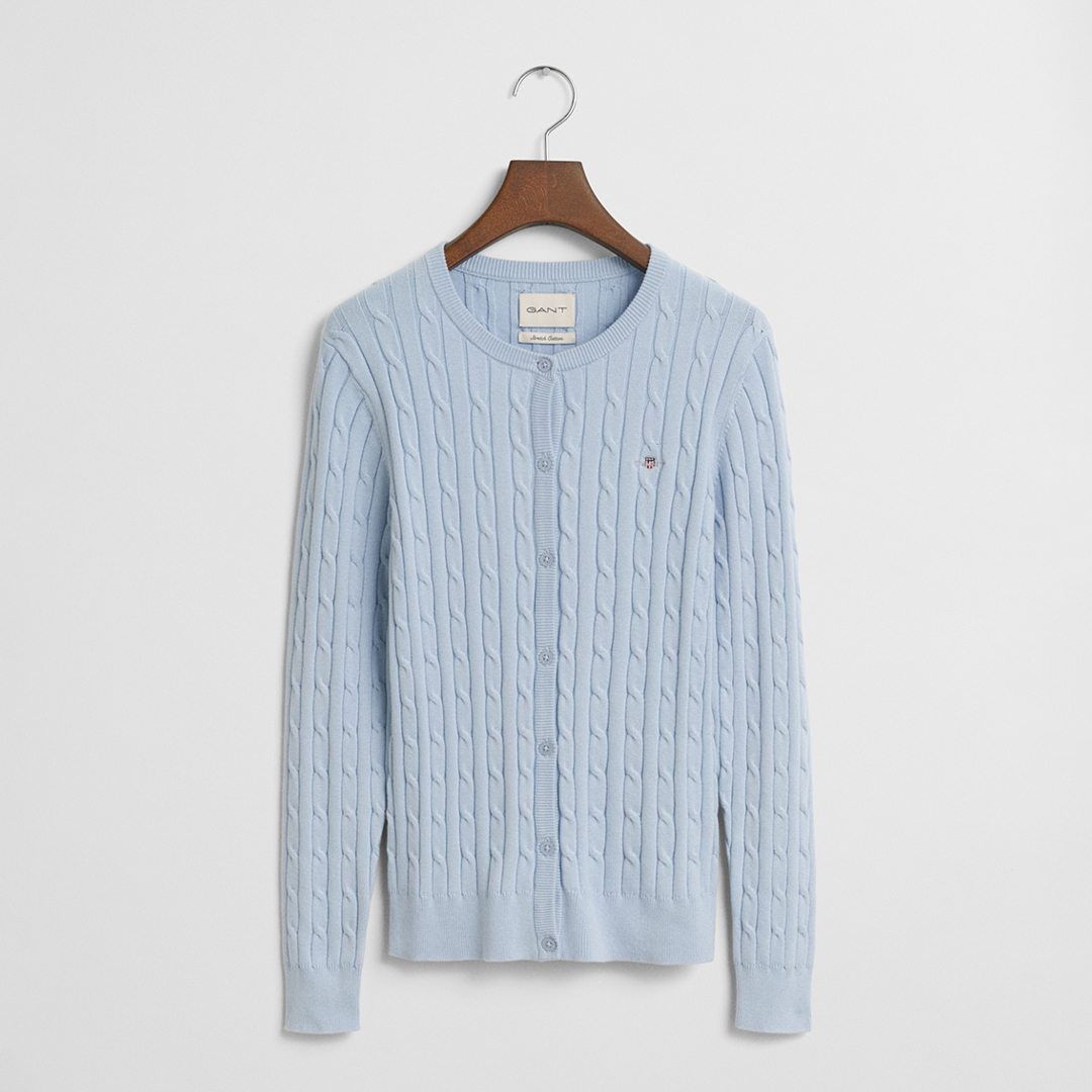 Chic Comfort: A Comprehensive Review of the Blue Cable Knit Cardigan