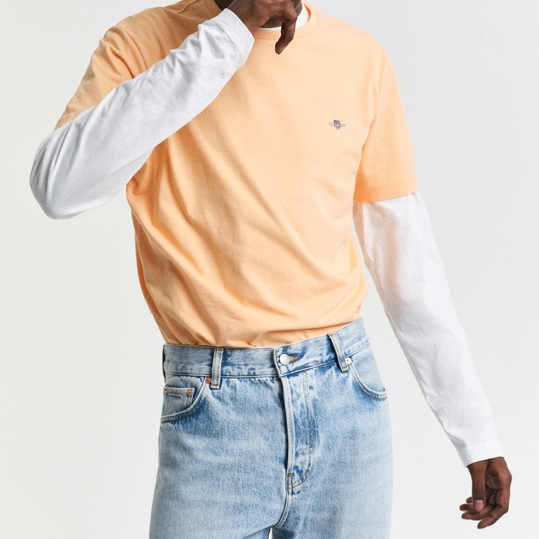 Peach Shield Regular Fit T-shirt