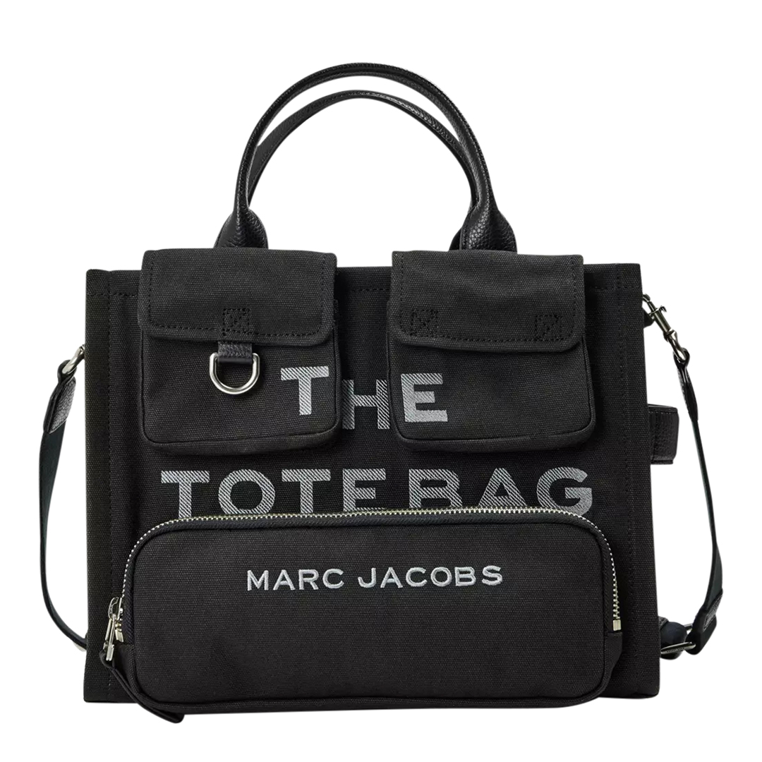 Marc Jacobs Women's Black  The Cargo Canvas Medium Tote Bag in Size Medium, BrandAlley