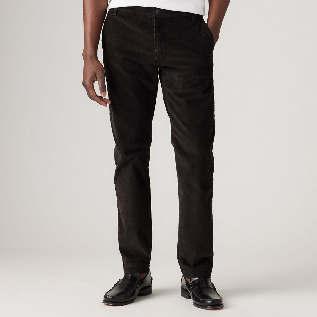 Levi's Men's  Black Chino Cord Trousers in Size 31 34, BrandAlley