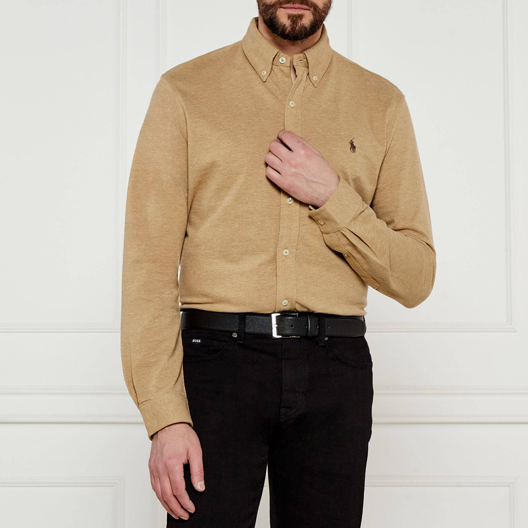 Tan Featherweight Mesh Shirt Tan Featherweight Mesh Shirt