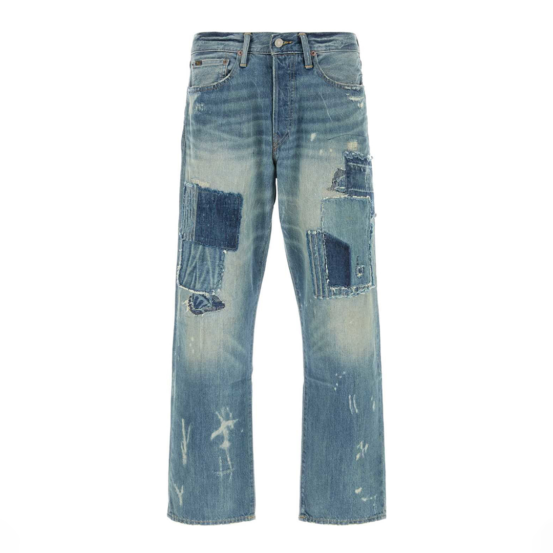 Blue Distressed Jeans Blue Distressed Jeans