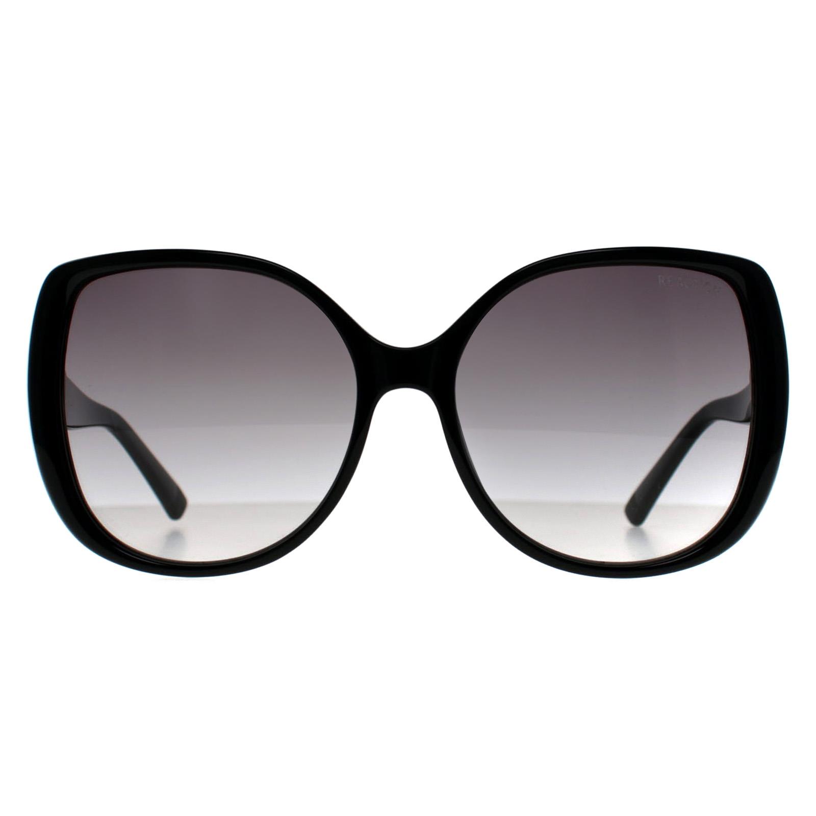 Kenneth Cole Women's  Reaction Sunglasses KC2967 01B Shiny Black Grey Gradient , BrandAlley