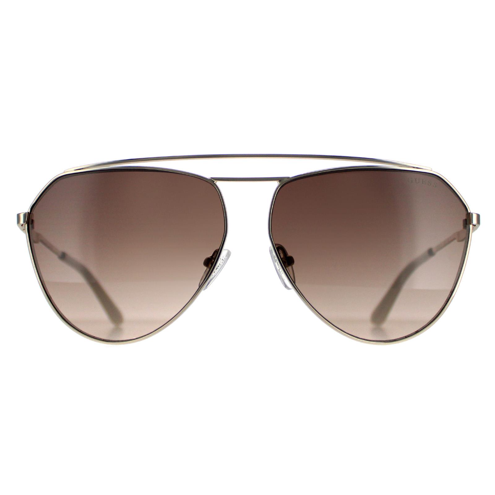 Guess Women's  Sunglasses GU7783 32F Silver Brown , BrandAlley