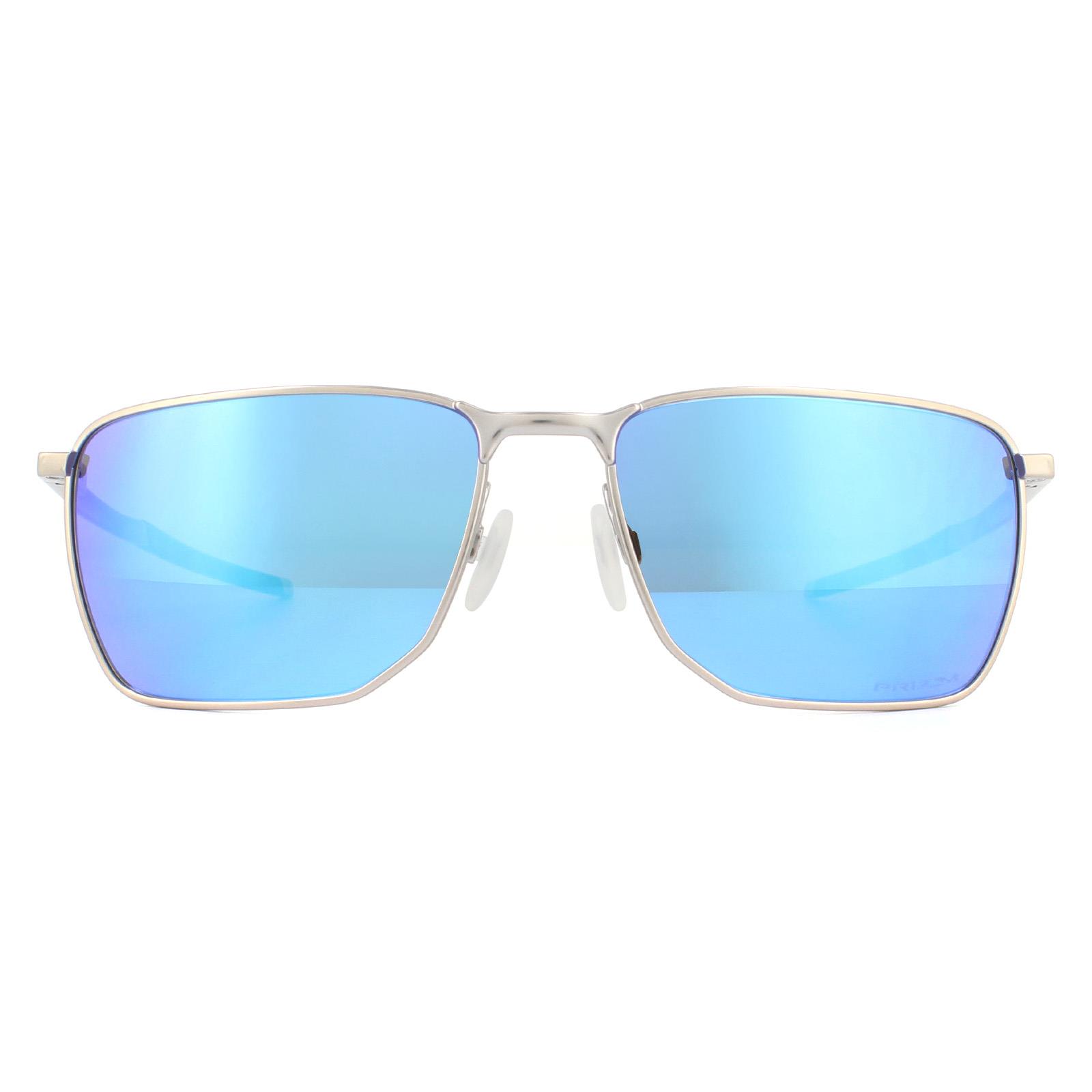 Oakley Oakley Sunglasses Ejector OO4142-04 Satin Chrome Prizm Sapphire - Size One Size