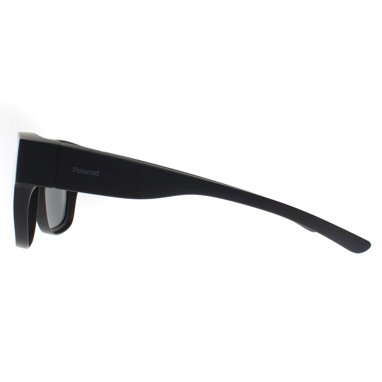Polaroid Men's  Sunglasses PLD 9010/S Fitover 003 M9 Matte Black Grey Polarized , BrandAlley
