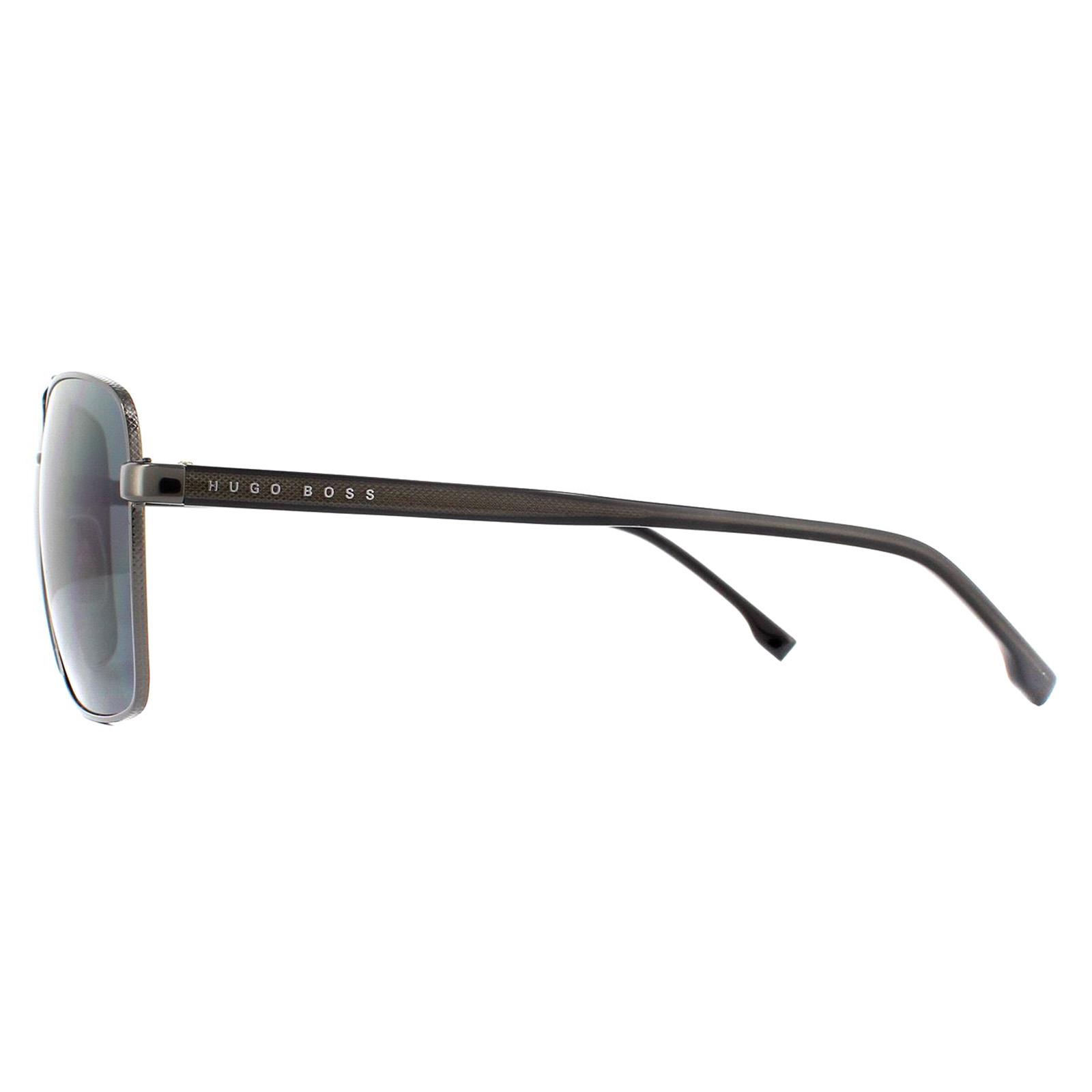 Hugo Boss Men's  Sunglasses BOSS 1045/S V81 IR Dark Ruthenium Black Grey , BrandAlley