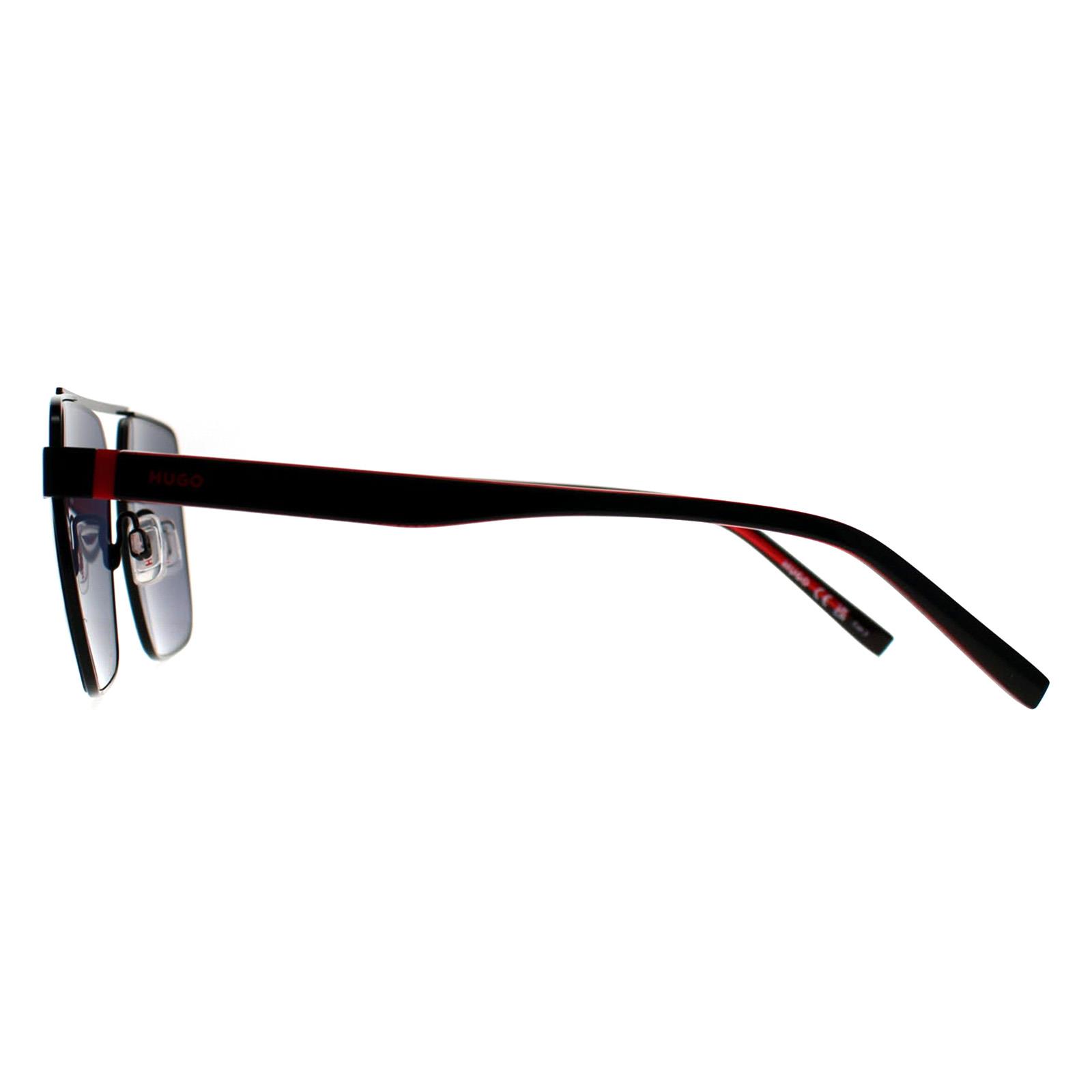 Hugo by Hugo Boss Men's   Black Sunglasses Hg 1313/S 003 Ao Matte Red Mirror , BrandAlley