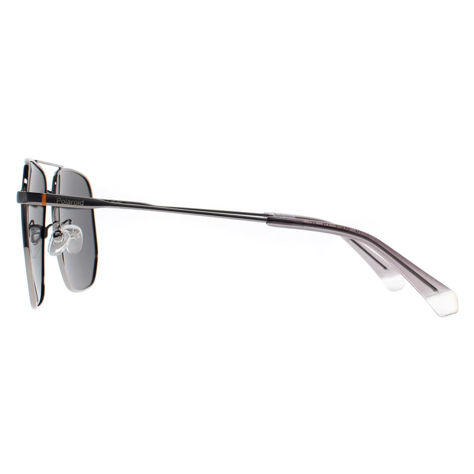 Polaroid Men's  Sunglasses PLD 4141/G/S/X KJ1 M9 Ruthenium Grey Polarized , BrandAlley