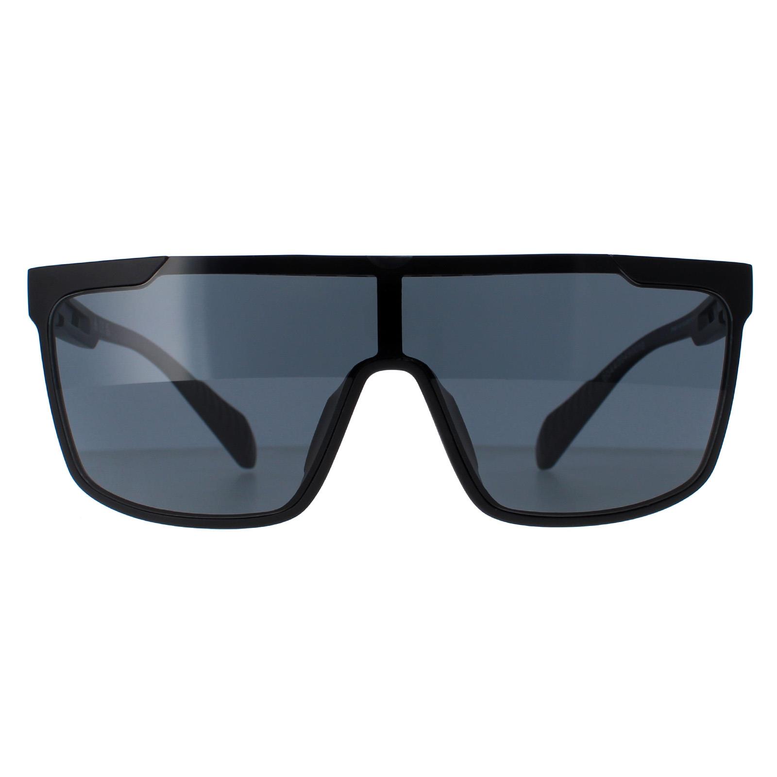 Adidas Sunglasses SP0020 02D Matte Black Smoke Polarized Adidas Sunglasses SP0020 02D Matte Black Smoke Polarized