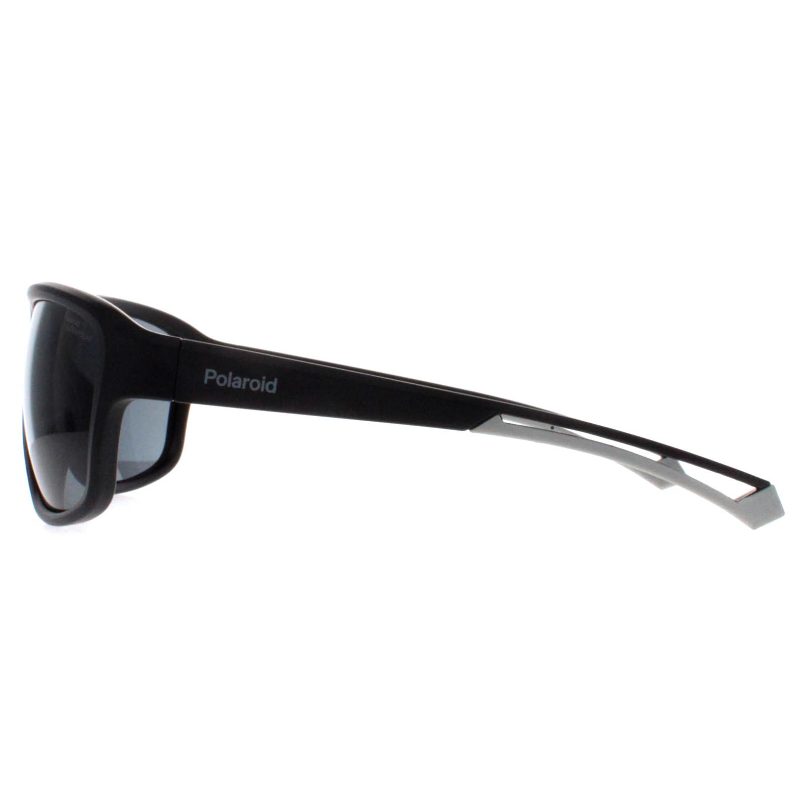 Polaroid Men's  Sunglasses PLD 7049/S 003 E3 Matte Black Grey Polarized High Contrast , BrandAlley