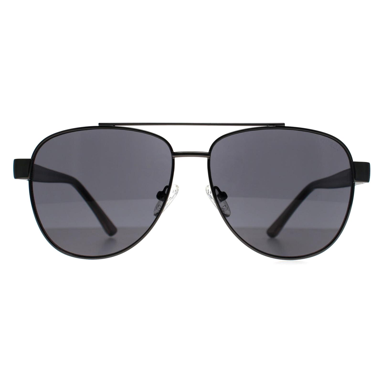 Guess Sunglasses GF5094 08A Shiny Gunmetal Smoke Grey Guess Sunglasses GF5094 08A Shiny Gunmetal Smoke Grey