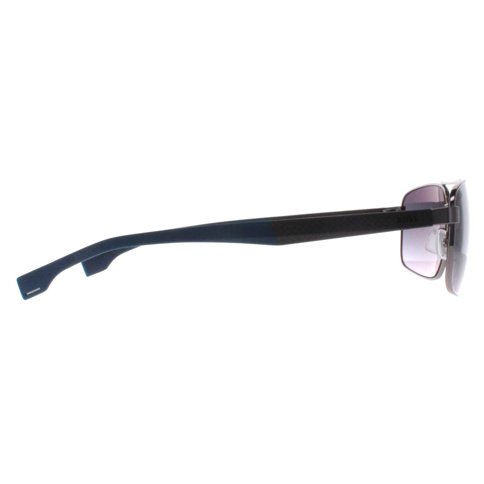 Hugo Boss Men's   Silver Sunglasses Boss 1580/S V84 1L Ruthenium Blue Blue , BrandAlley