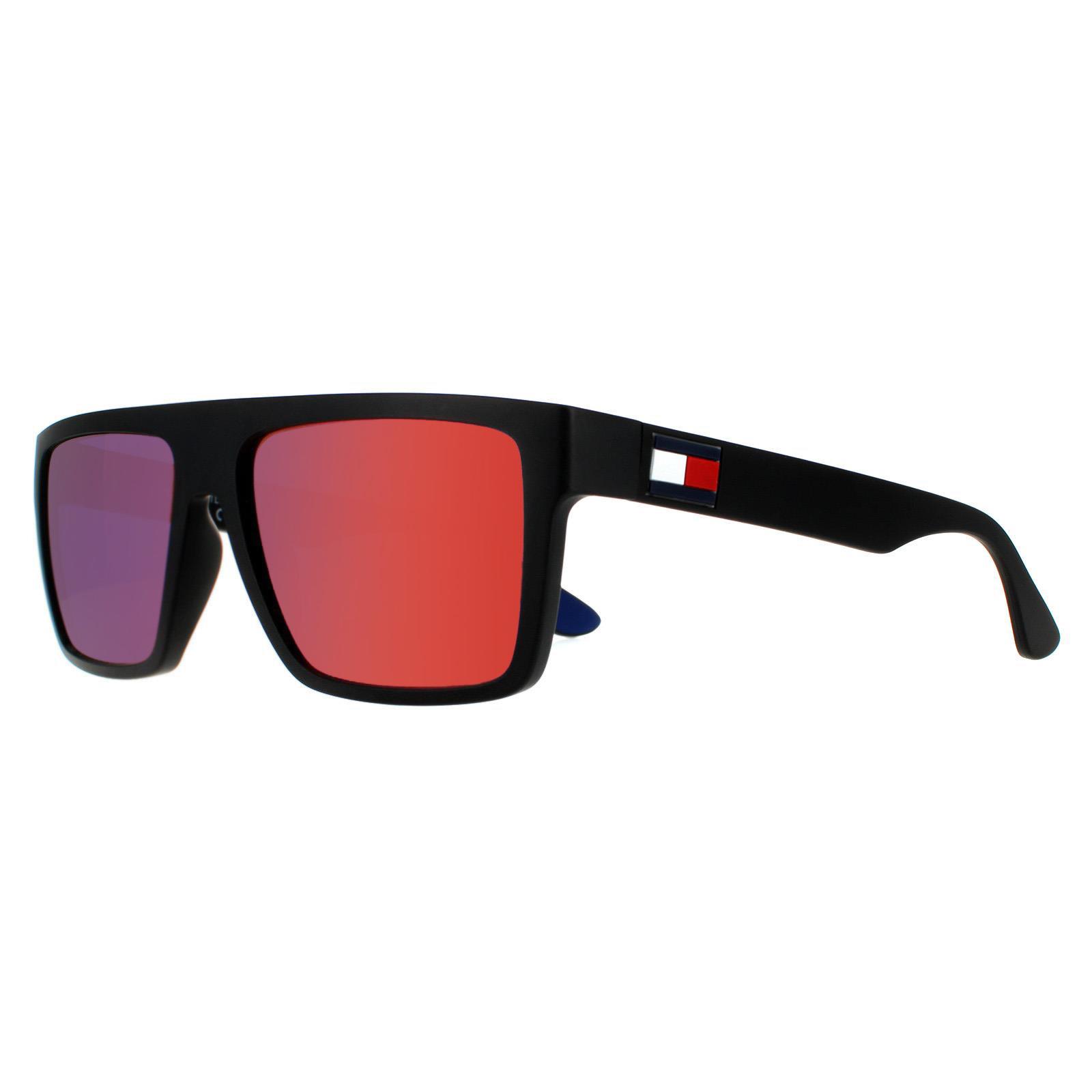 Tommy Hilfiger Men's  Sunglasses TH 1605/S 003 MI Matte Black Grey Infrared , BrandAlley