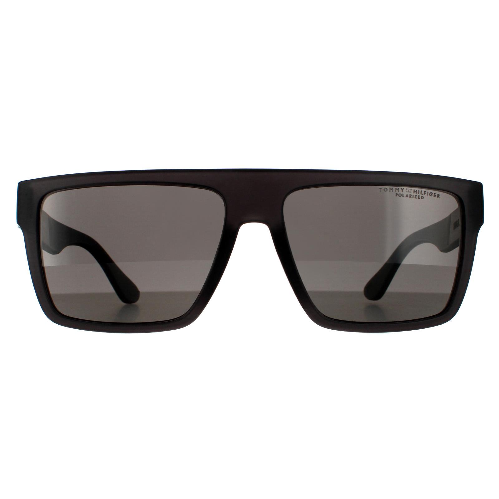Tommy Hilfiger Men's  Sunglasses TH 1605/S FRE M9 Matte Grey Grey Polarized , BrandAlley