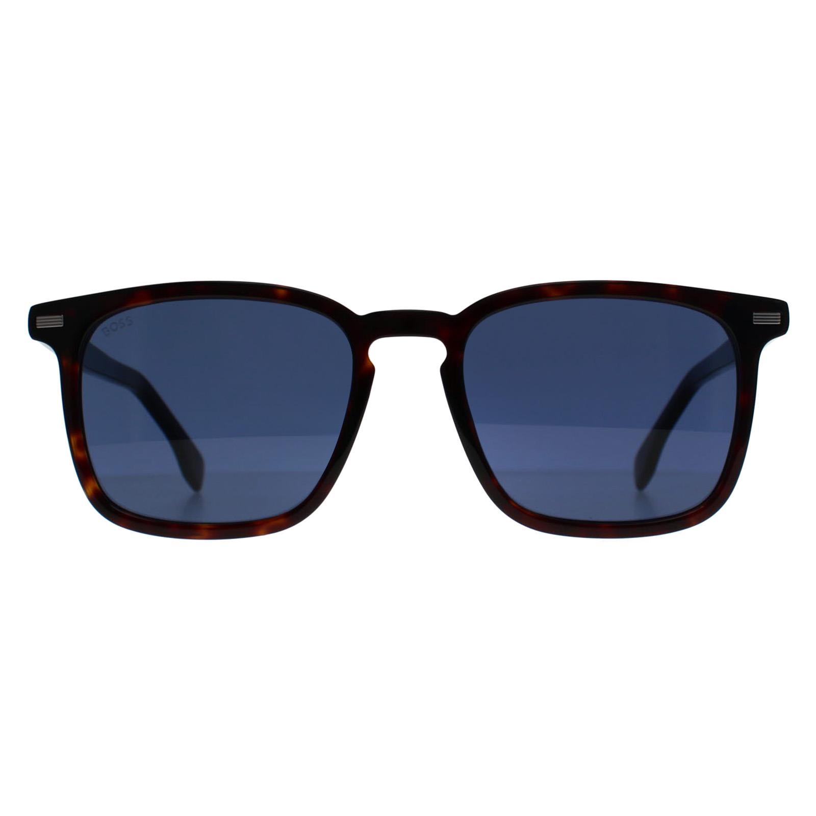 Hugo Boss Men's  Sunglasses BOSS 1364/S 086 KU Havana Blue , BrandAlley