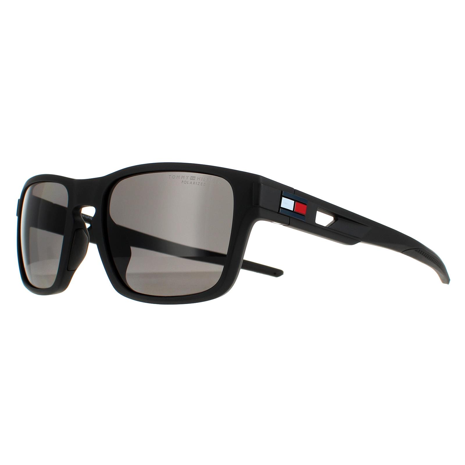 Tommy Hilfiger Men's  Sunglasses TH 1952/S 003 M9 Black Grey Polarized , BrandAlley