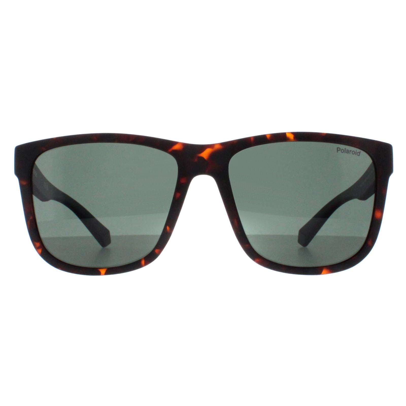 Polaroid Men's  Sunglasses PLD 2155/S HGC UC Matte Brown Havana Green Polarized , BrandAlley