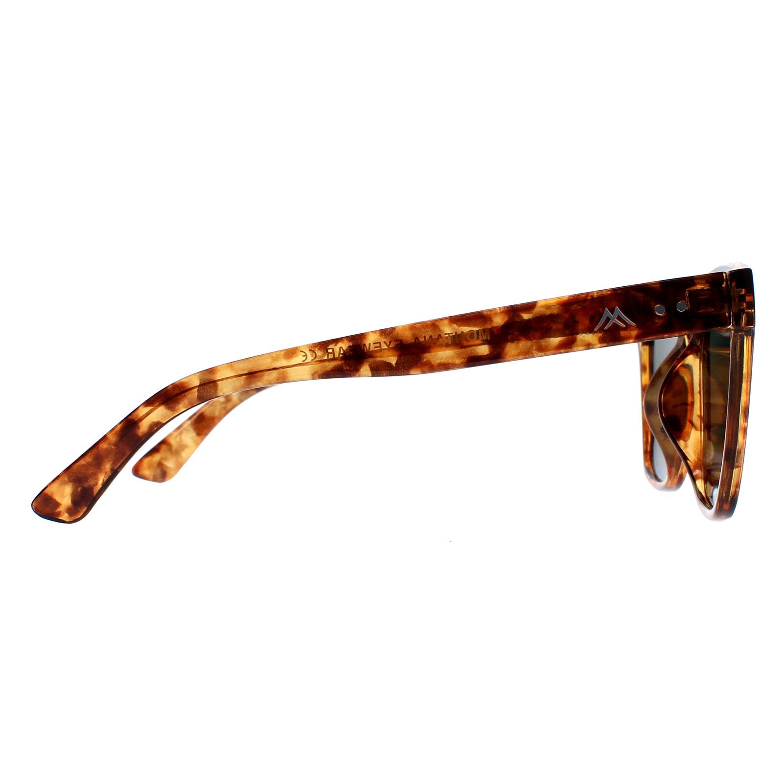 Montana Men's  Sunglasses MP72 D Shiny Havana Soft Demi Green Polarized , BrandAlley