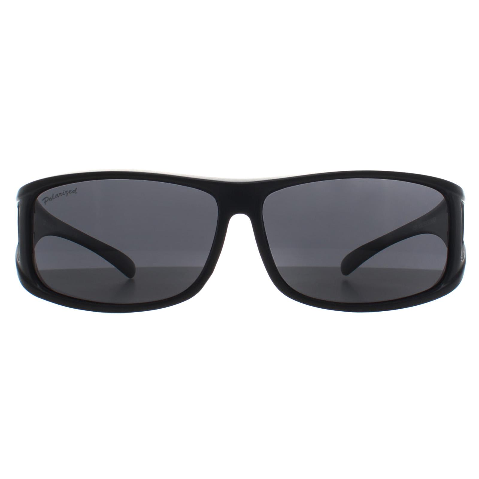 Montana Men's  Fit Over Glasses Sunglasses FO5 Matte Black Smoke Polarized , BrandAlley
