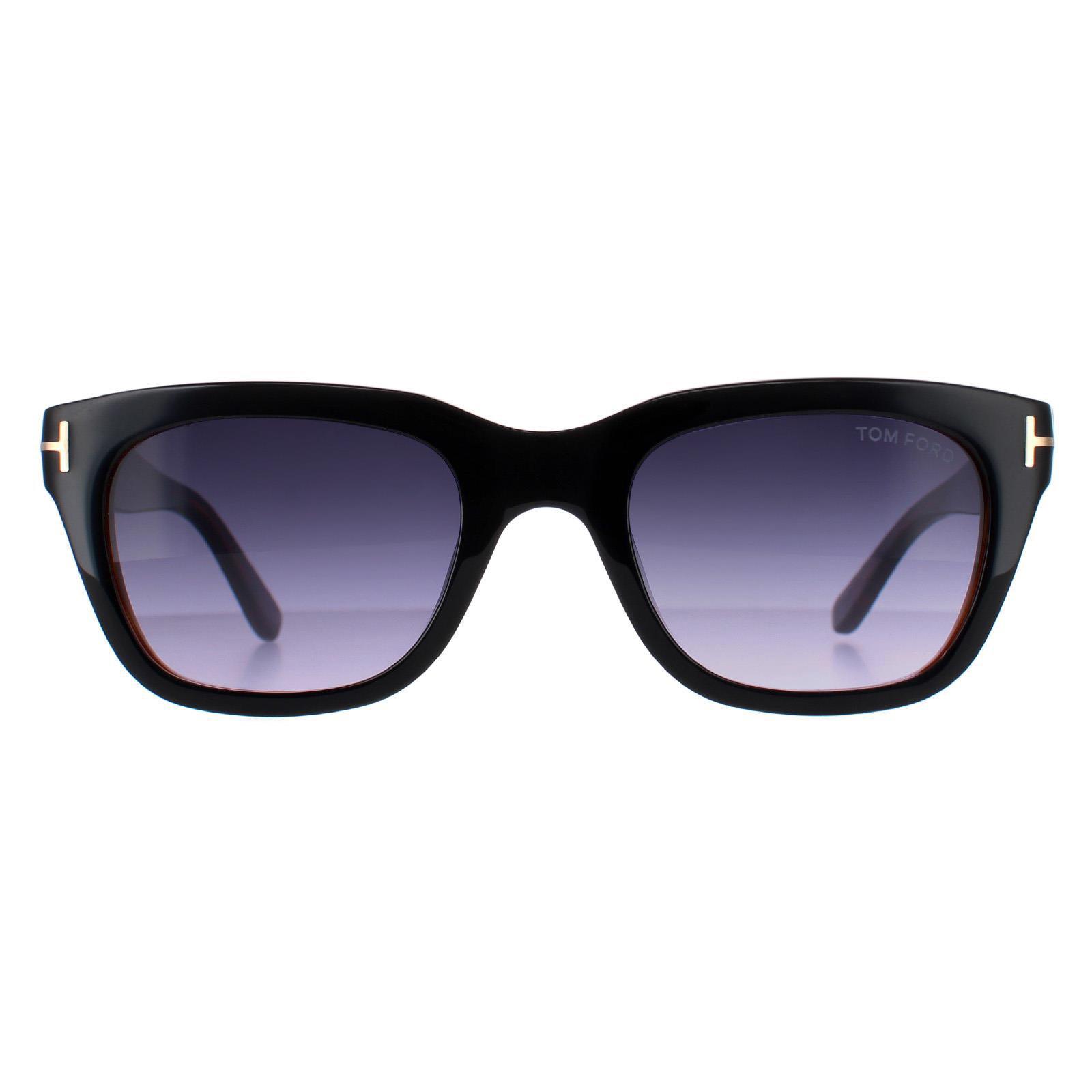 Tom Ford Tom Ford Sunglasses 0237 Snowdon 05B Black & Brown Smoke Grey Gradient - Size One Size