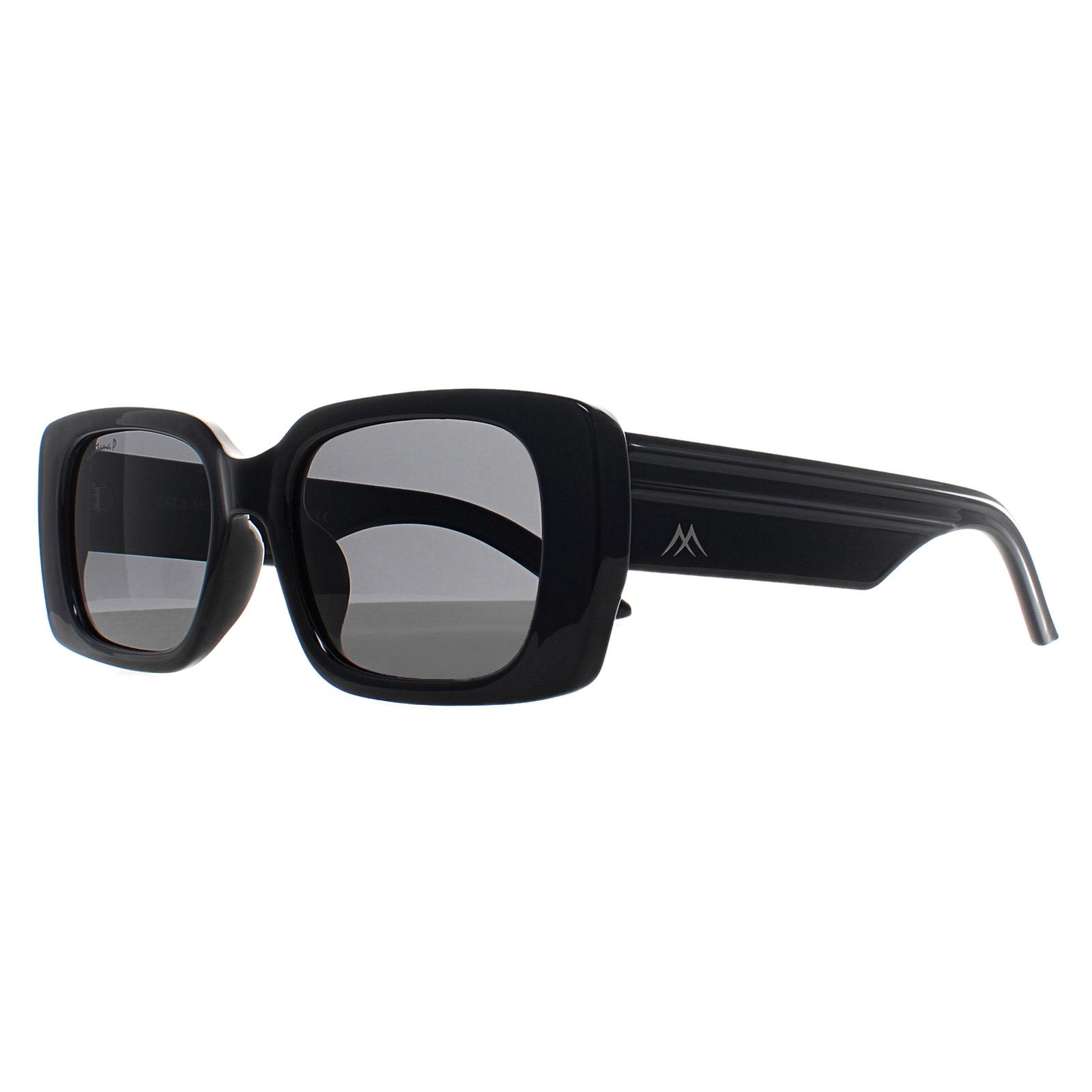 Montana Women's  Sunglasses MP194  Shiny Black Smoke Polarized , BrandAlley
