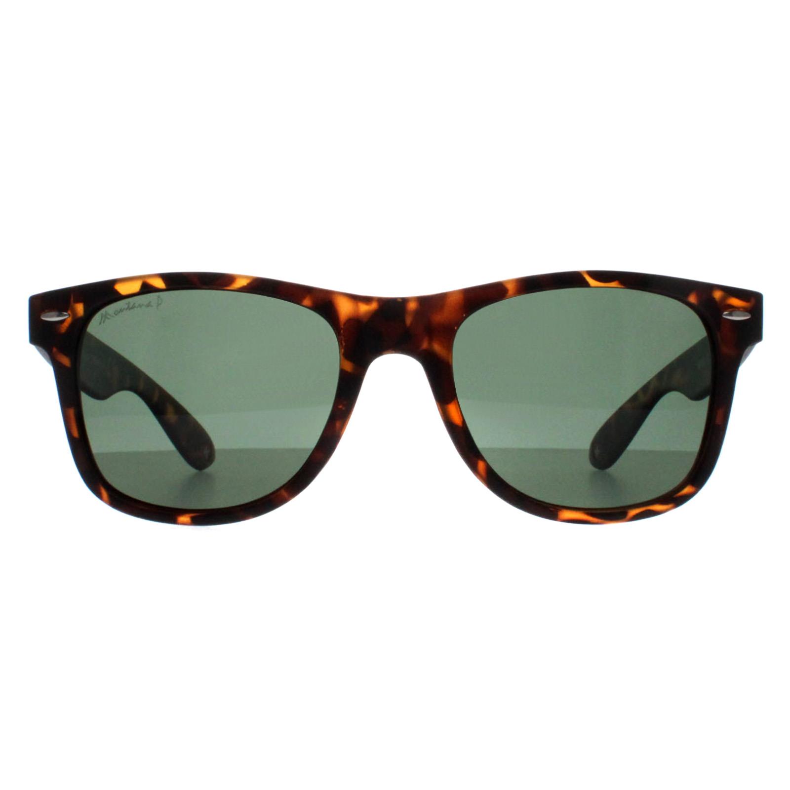 Montana Men's  Sunglasses MP1C-XL C Turtle G15 Green Polarized , BrandAlley