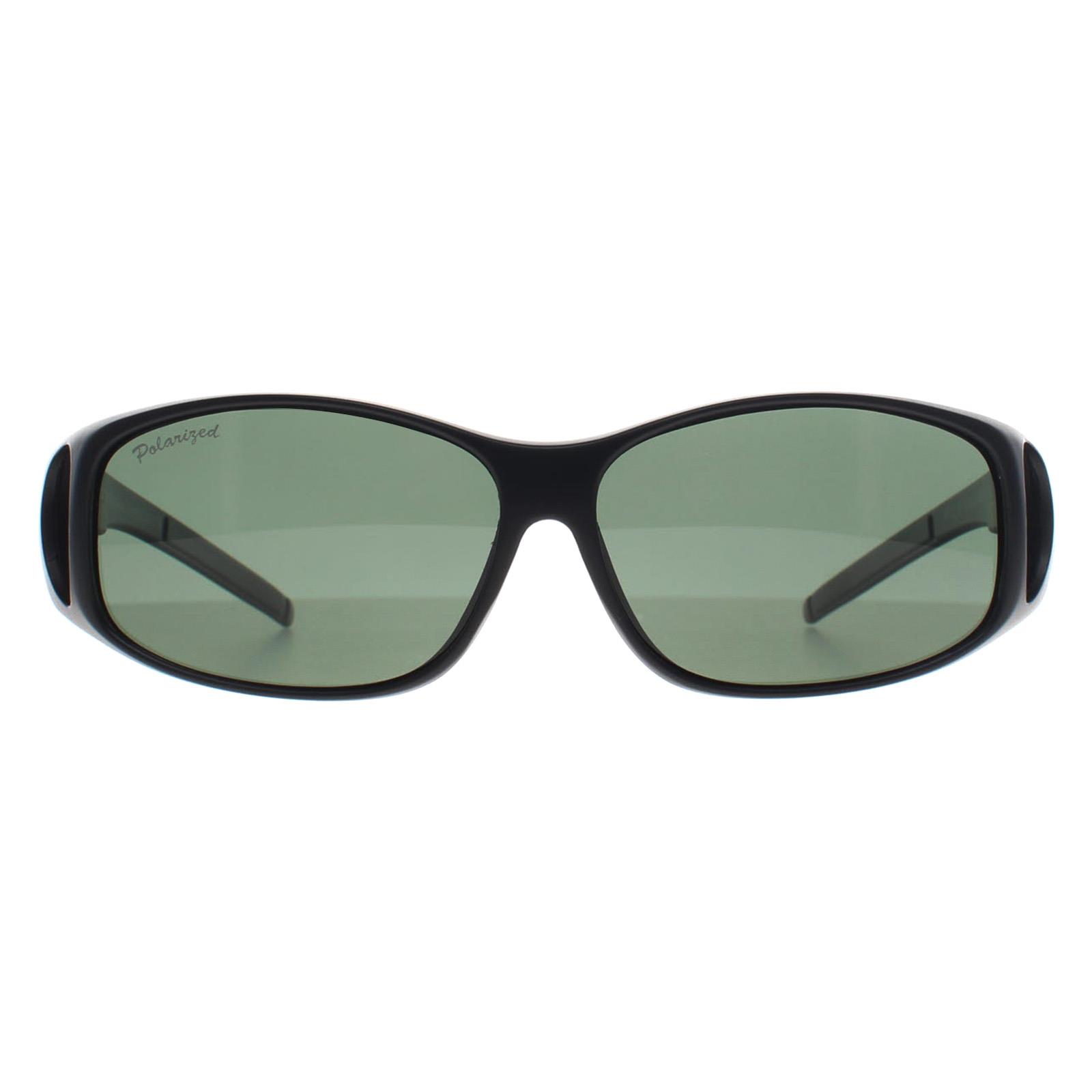 Montana Men's  Fit Over Glasses Sunglasses MFO1 B Matte Black G15 Polarized , BrandAlley