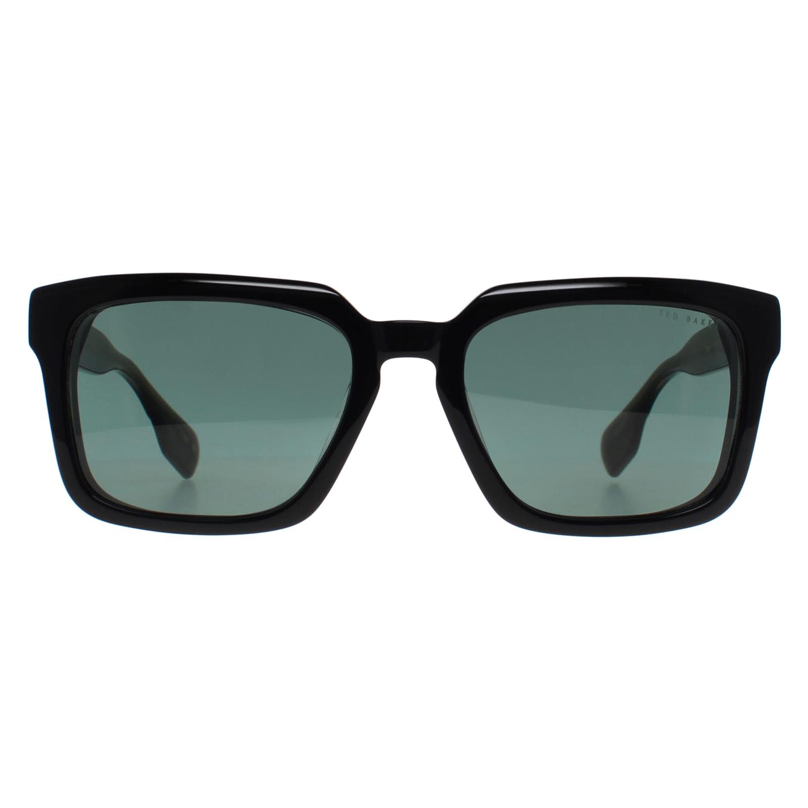 Ted Baker Men's  Sunglasses TB1718 Bret 001 Black Green Green , BrandAlley