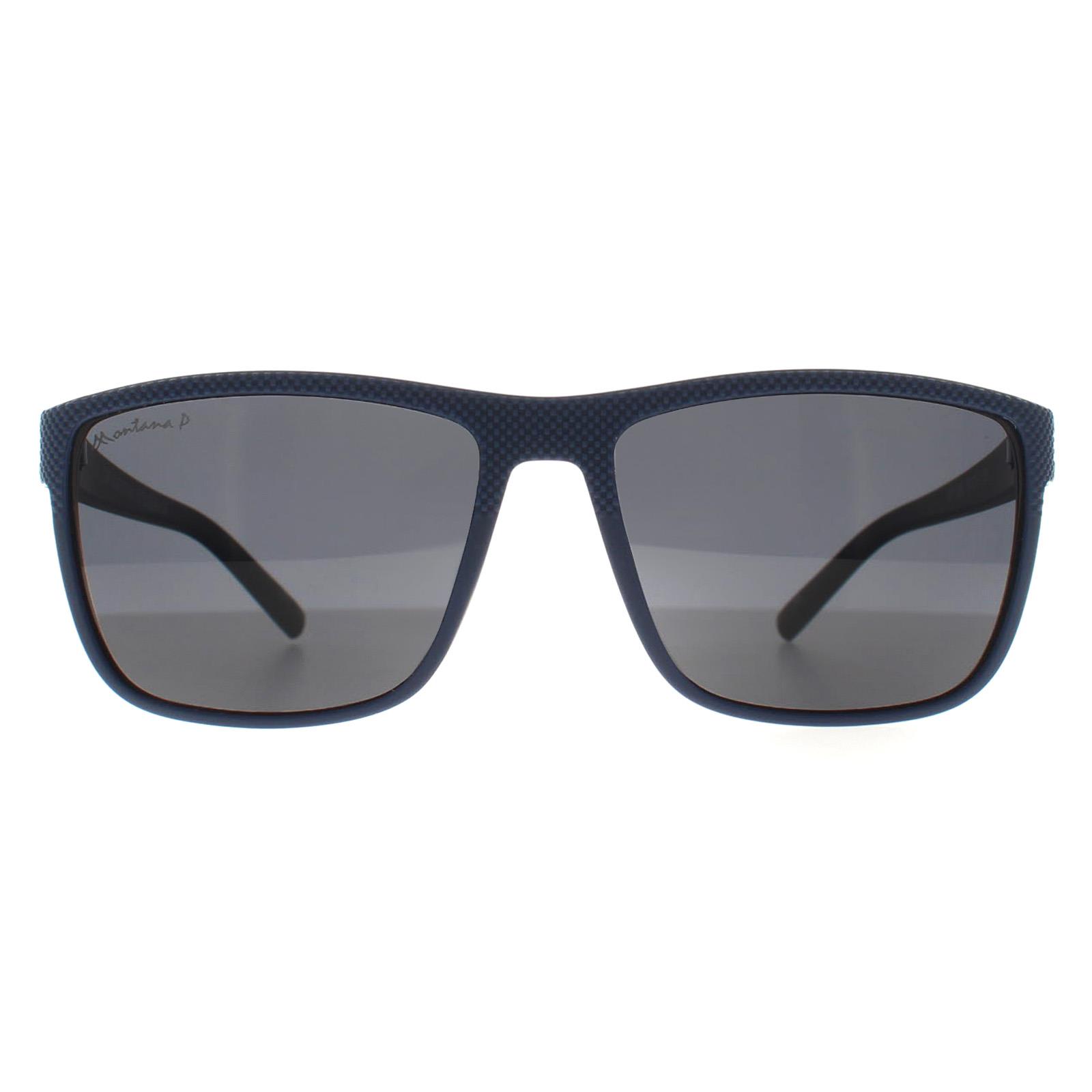 Montana Men's   Blue Sunglasses Mp198 C Dark Smoke Polarized , BrandAlley