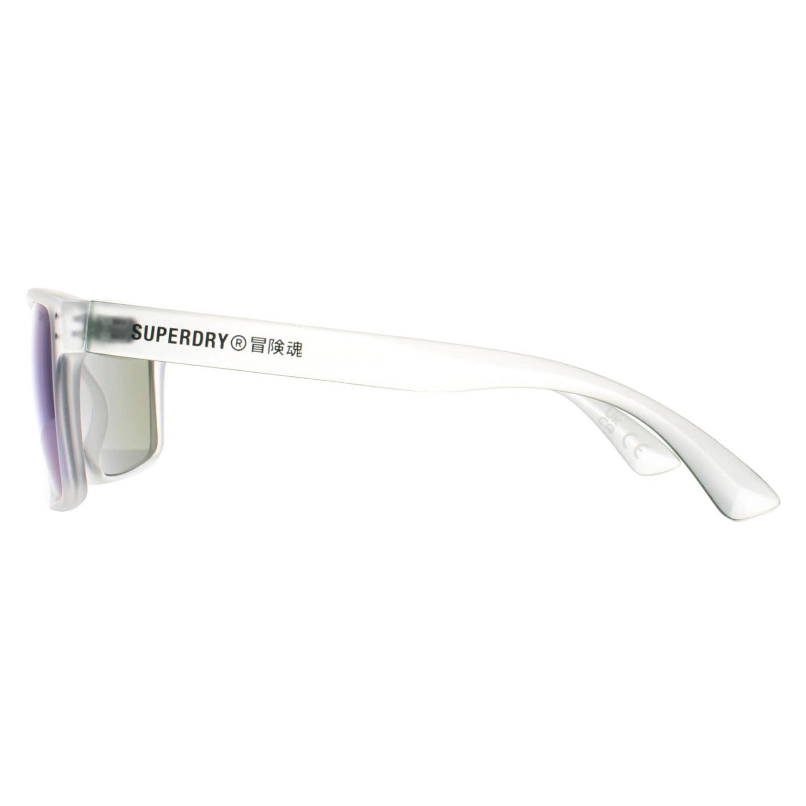 Superdry Men's   Black Sunglasses Kobe 183 Crystal And Green Green Mirror , BrandAlley