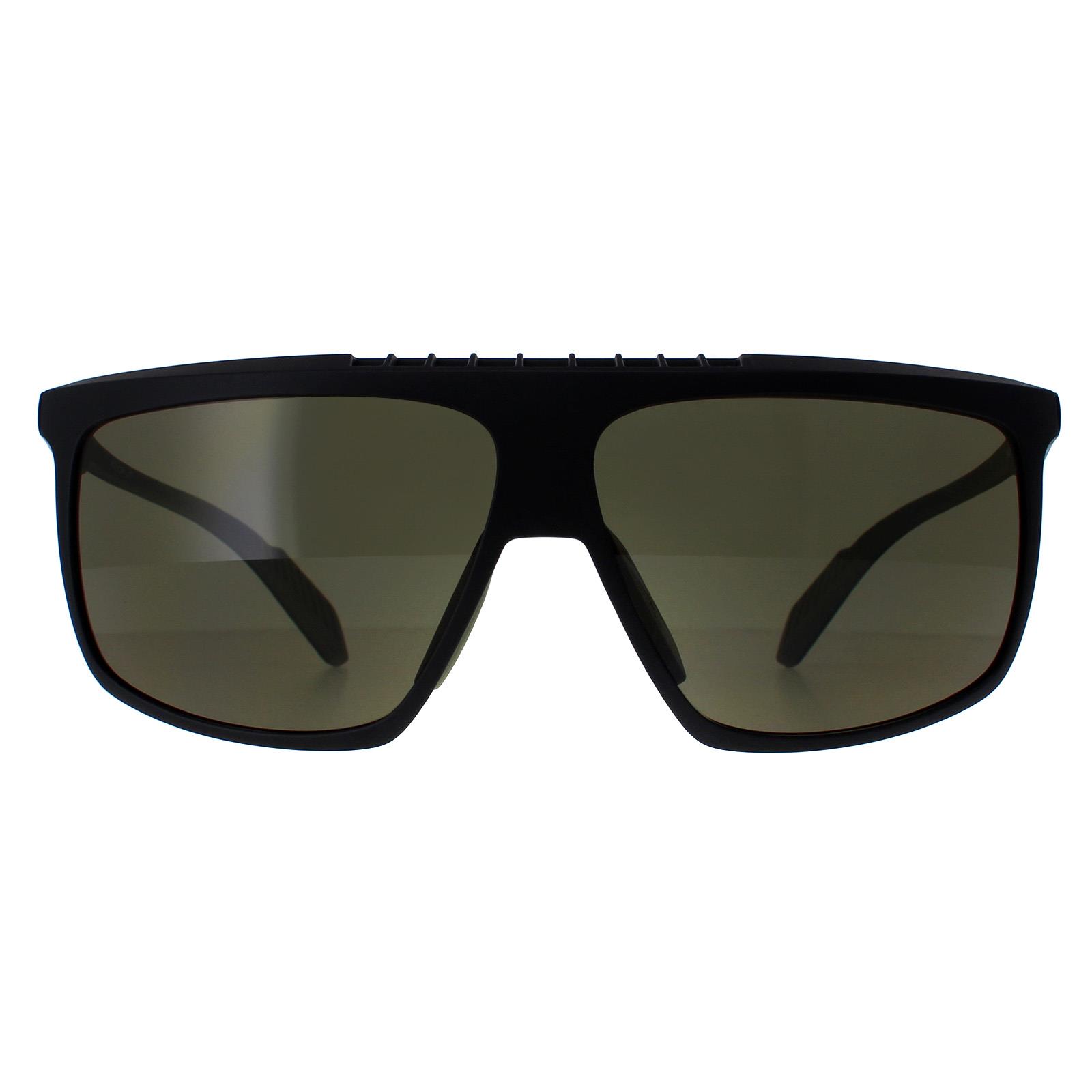 Adidas Sunglasses SP0032-H 02N Antique Black Kolor Up Green Adidas Sunglasses SP0032-H 02N Antique Black Kolor Up Green