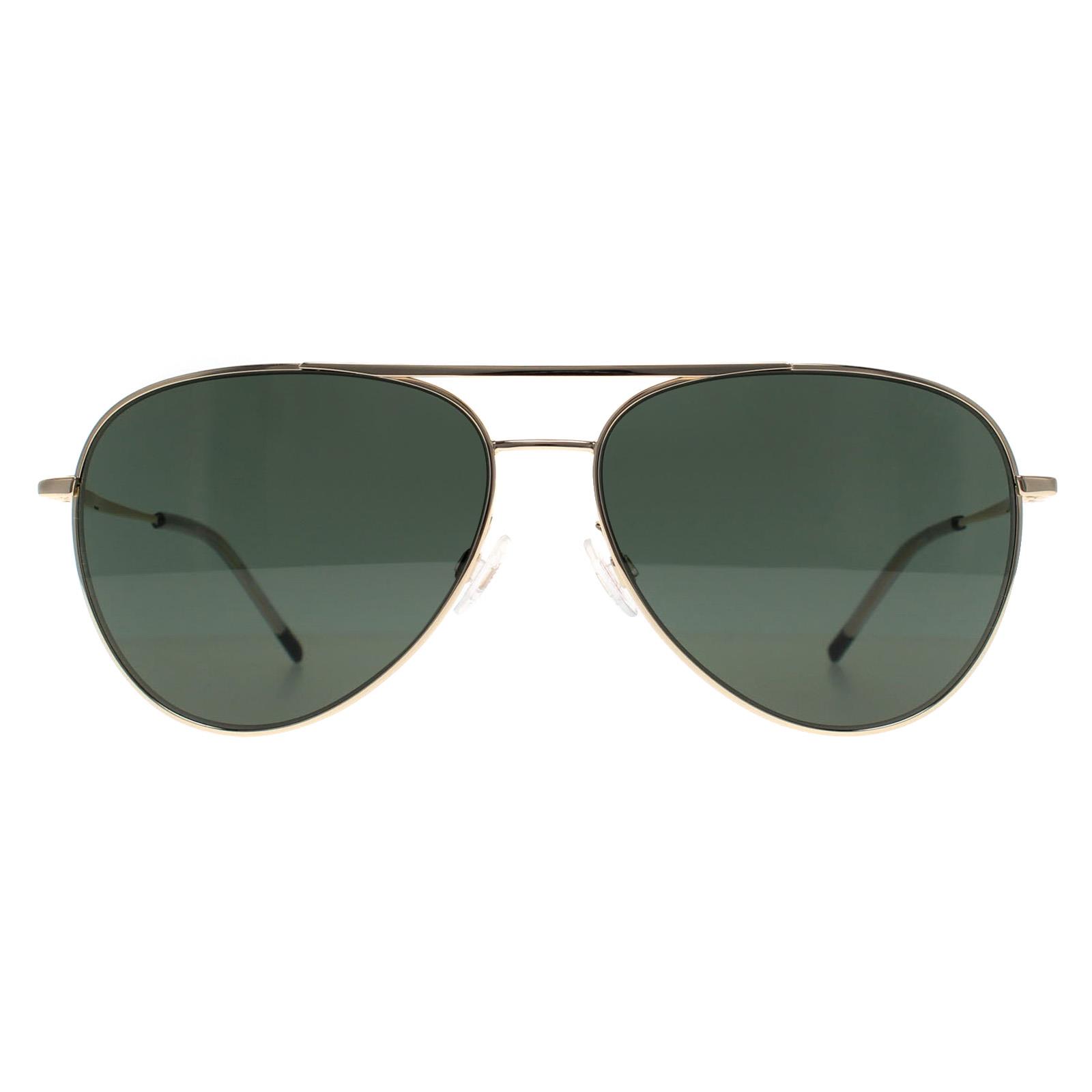 Hugo by Hugo Boss Men's  Sunglasses HG 1318/S J5G QT Gold Green , BrandAlley