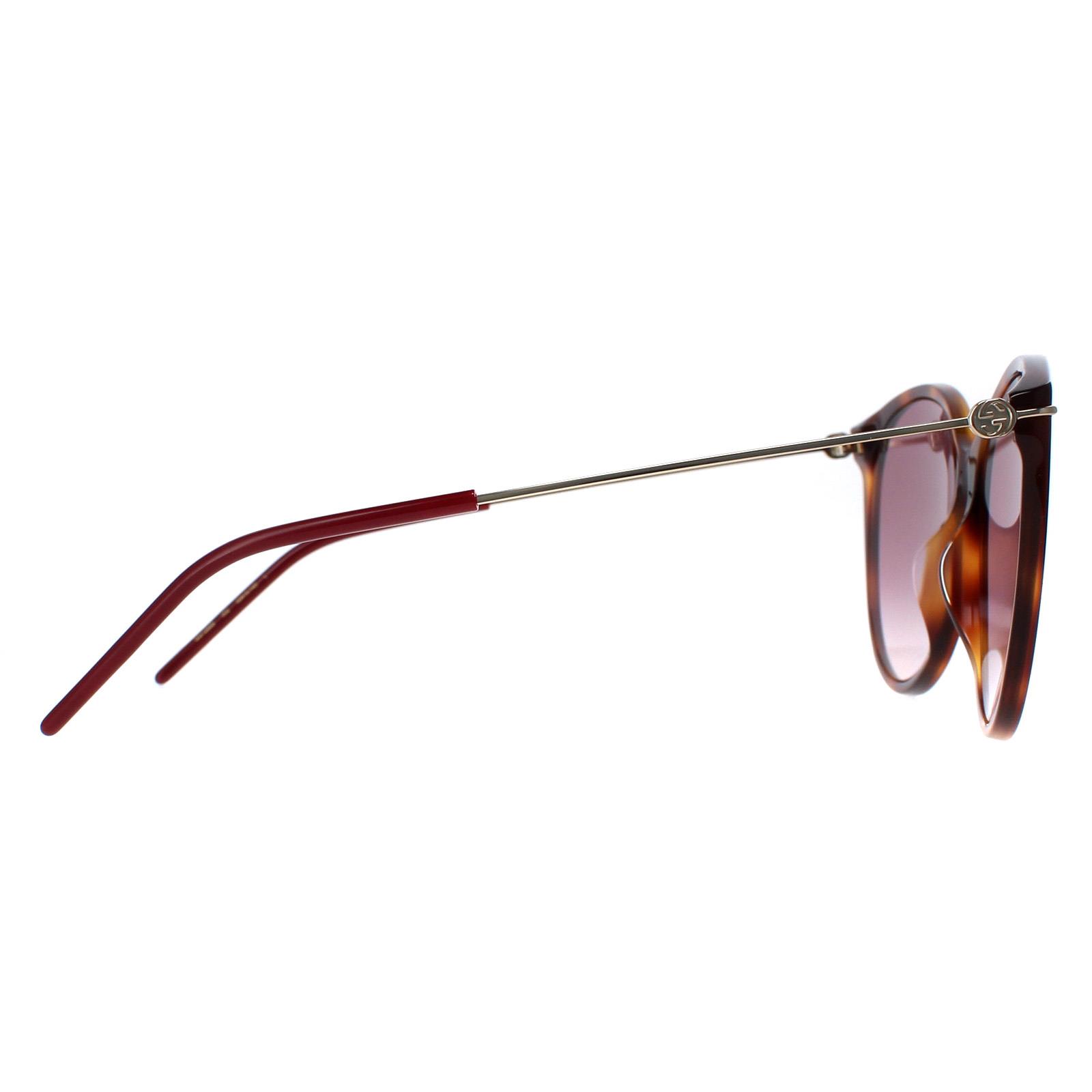 Gucci Women's  Sunglasses GG1268S 002 Havana Gold Red Gradient , BrandAlley