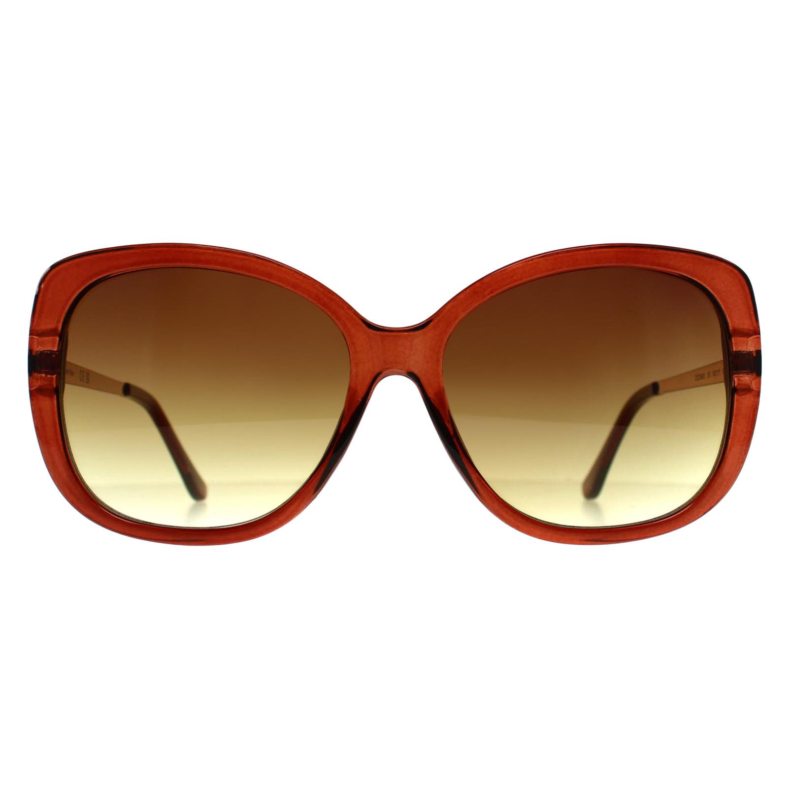 Calvin Klein Women's   Brown Sunglasses Ck22548s 210 Transparent Gradient , BrandAlley