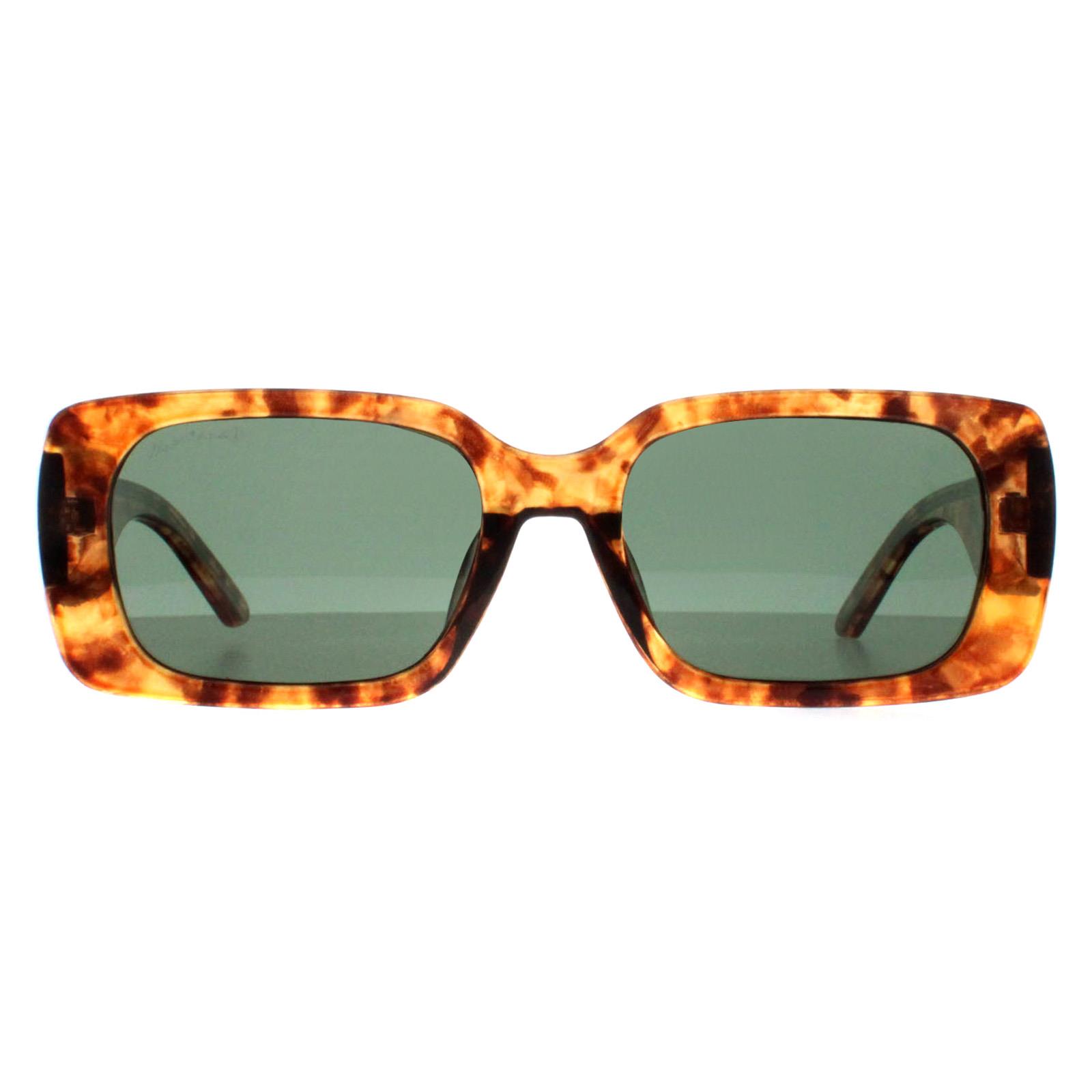 Montana Women's  Sunglasses MP76 B Shiny Havana Soft Demi G15 Green Polarized , BrandAlley