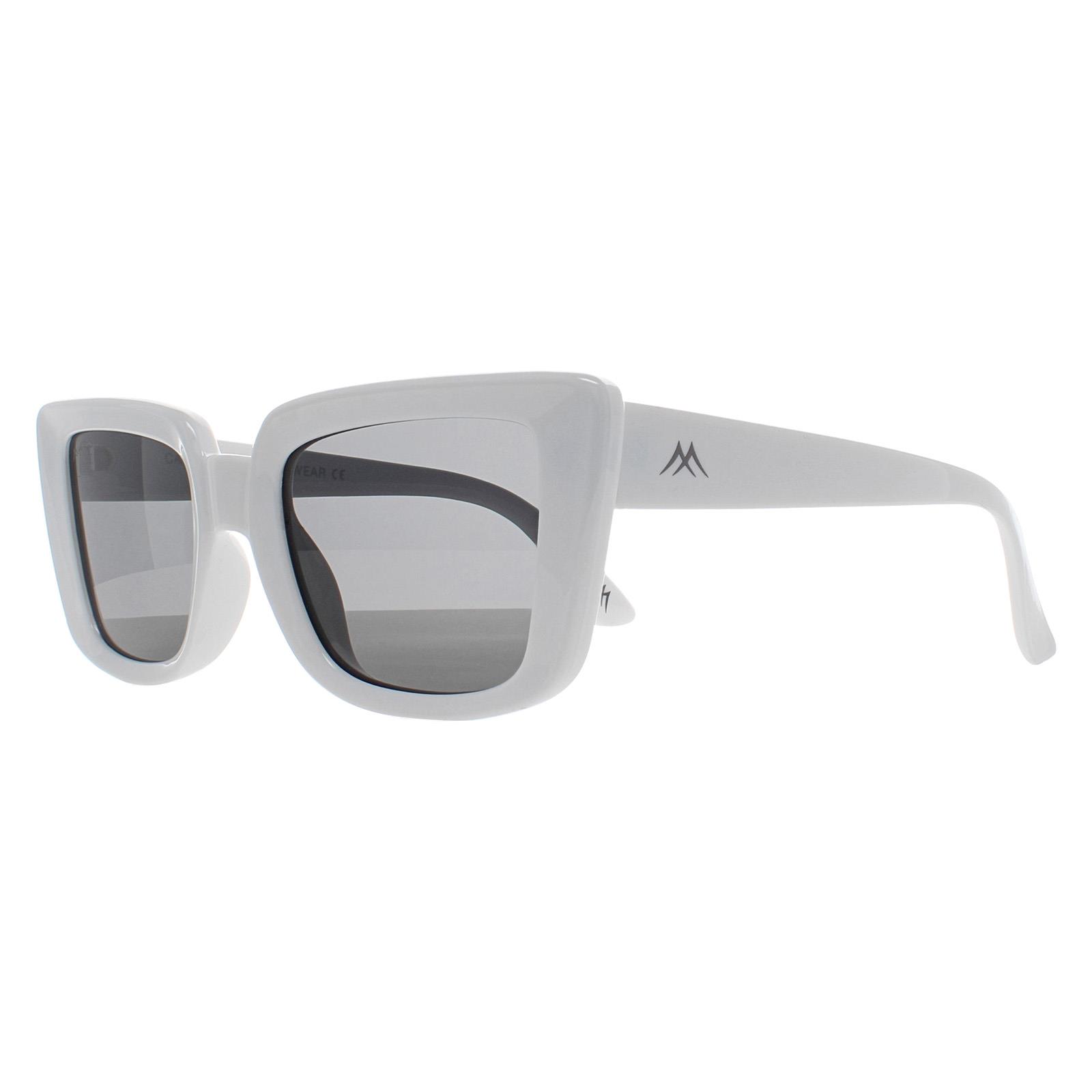 Montana Women's  Sunglasses MP193 E Shiny White Smoke Polarized , BrandAlley