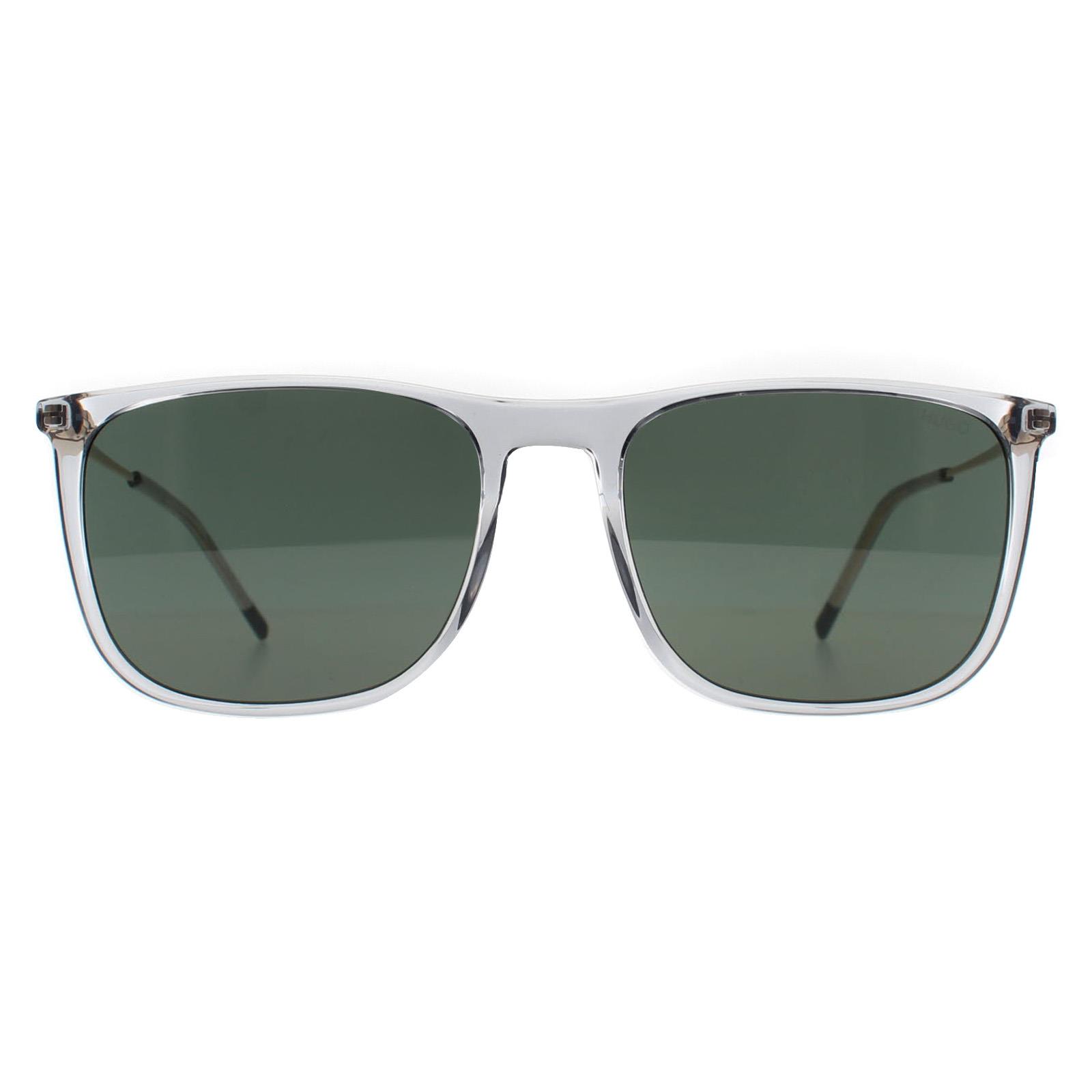 Hugo by Hugo Boss Sunglasses HG 1319/S FT3 QT Transparent Grey Gold Green Hugo by Hugo Boss Sunglasses HG 1319/S FT3 QT Transparent Grey Gold Green