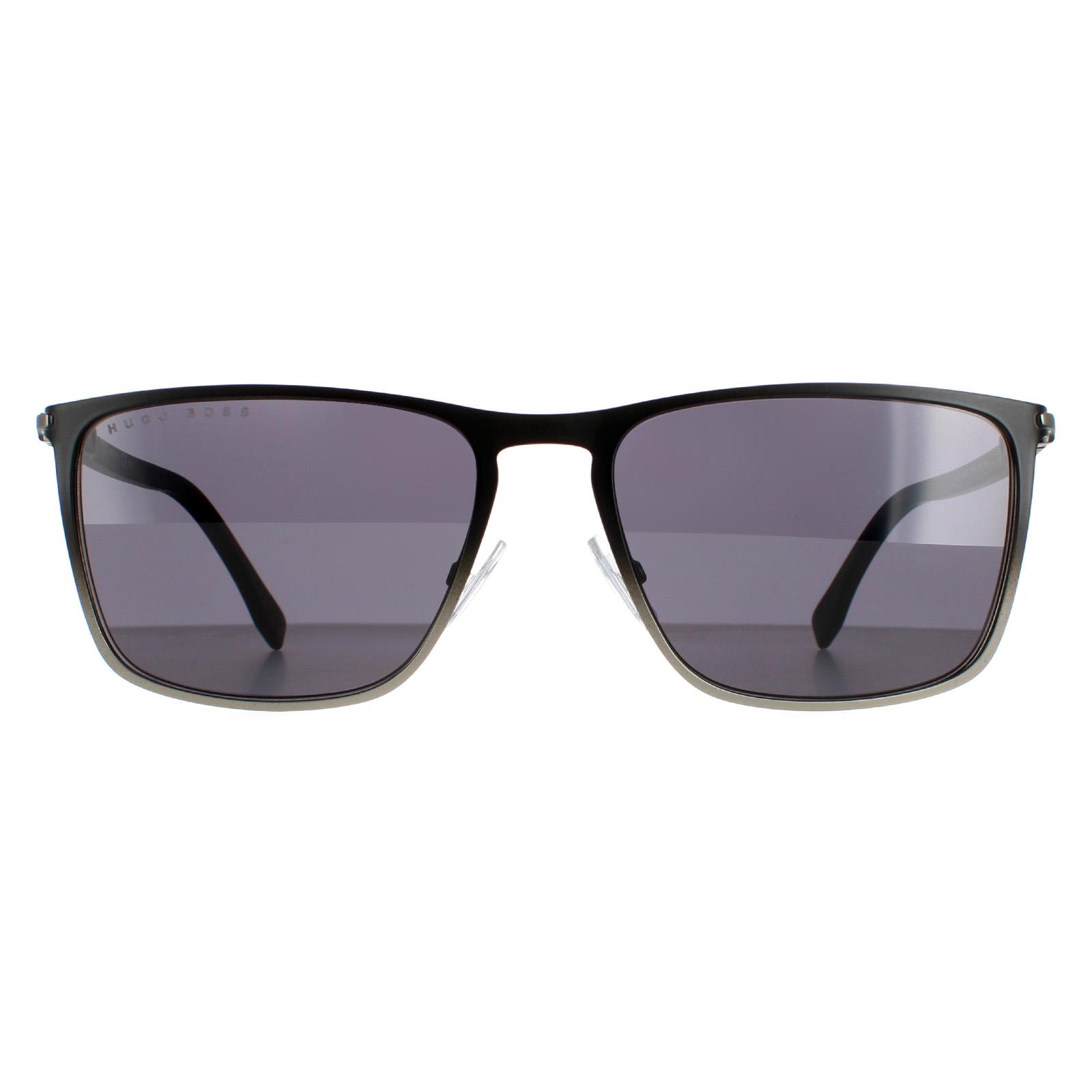 BOSS Men's   Black Hugo Ruthenium Sunglasses 56mm , BrandAlley