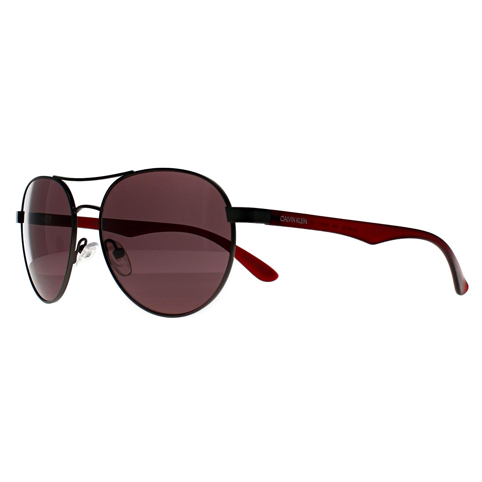 Calvin Klein Men's   Grey Sunglasses Ck19313s 008 Matte Gunmetal , BrandAlley