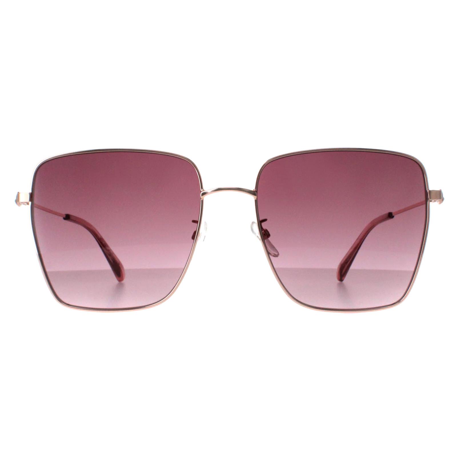 MOSCHINO Women's   Gold Sunglasses Mos072/G/S Ddb Copper Grey Pink Gradient , BrandAlley
